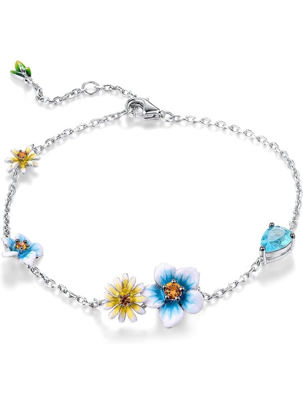 Elegant 925 Sterling Silver Bracelet for Women - Adjustable, Stylish & Durable